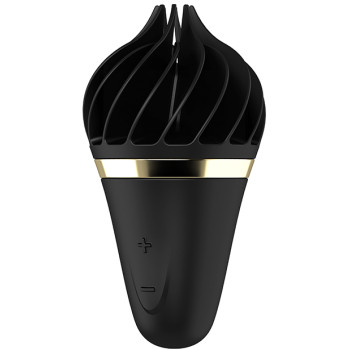 Вибростимулятор клиторальный Satisfyer Sweet Treat Spinnator в форме мороженого, черный