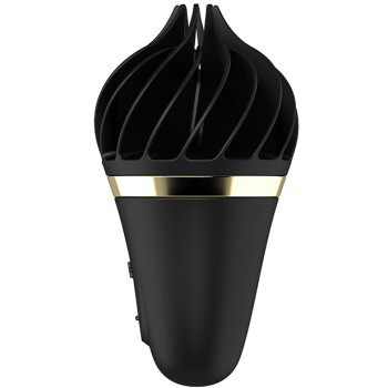 Вибростимулятор клиторальный Satisfyer Sweet Treat Spinnator в форме мороженого, черный