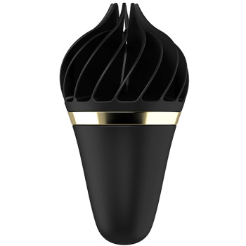 Вибростимулятор клиторальный Satisfyer Sweet Treat Spinnator в форме мороженого, черный