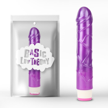 Вібратор реалістичний на батареях Chisa Basic Luv Theory Basic Pulsator, фіолетовий