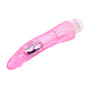 Вибратор прозрачный Chisa Crystal Jellie на батарейках, розовый