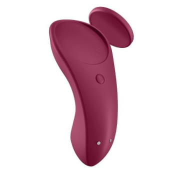 Вібратор у трусики з функцією керування смартфоном Satisfyer Sexy Secret червоний