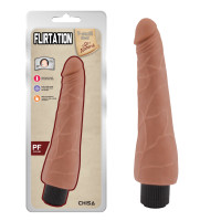 Вібратор реалістичний, кібершкіра Chisa T-skin ReaL Flirtation на батарейках