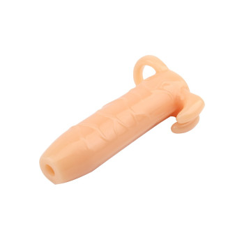 Насадка на член Chisa SuperMe Vibrating Real Feel Sleeve з вібрацією