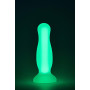 Анальная пробка люминесцентная Dream Toys RADIANT Glow In The Dark зеленая, S