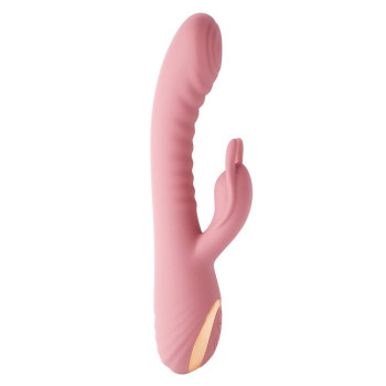 Вібратор-кроль рельєфний Sweet Em Velvet Lure 10 режимів вібрації та 5 режимів коливань, рожевий