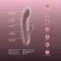 Вібратор-кроль рельєфний Sweet Em Velvet Lure 10 режимів вібрації та 5 режимів коливань, рожевий