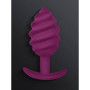 Анальна пробка рельєфна Gvibe Gplug Twist 2 фіолетова, 10.5 х 3.9 см