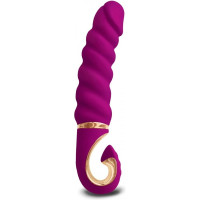 Вібратор рельєфний Gjack Mini Gvibe, фіолетовий, 19 х 3.5 см