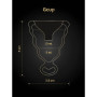 Менструальна чаша Gcup Gvibe, S, чорна, 6 х 3.5 см