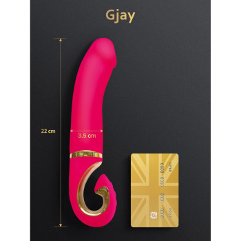 Вібратор нереалістичний Gjay Gvibe, рожевий, 22 см х 3.7 см