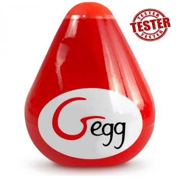 Мастурбатор-Яйце багаторазовий Gvibe Gegg червоний (при покупці 3 од., подарунок за 1 грн)