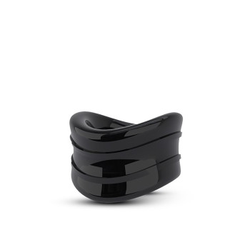Ерекційна насадка Blush Stay Hard Beef Ball Stretcher Snug чорна, 3.8 см