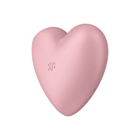 Клиторальный вакуумный вибратор Сердце Satisfyer Cutie Heart, розовый