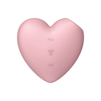 Кліторальний вакуумний вібратор Серце Satisfyer Cutie Heart, рожевий