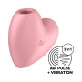 Кліторальний вакуумний вібратор Серце Satisfyer Cutie Heart, рожевий