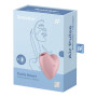 Кліторальний вакуумний вібратор Серце Satisfyer Cutie Heart, рожевий