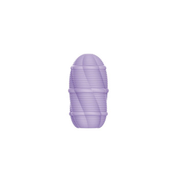 Мастурбатор міні з ребристим рельєфом Pretty Love Smooth Stripes Cupid X Egg, фіолетовий