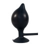 Анальна пробка на присосці з накачуванням You2Toys True Black чорна, 15 см х 4-10 см