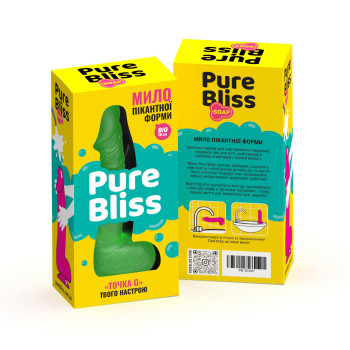Мило член на присосці Pure Bliss BIG зелене, 18 см