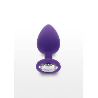 Анальна пробка з кристалом Toy Joy Diamond Booty Jewel, фіолетовий, Large