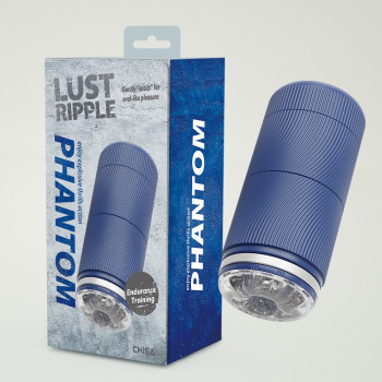 Мастурбатор в колбе Chisa Lust Ripple Phantom, синий
