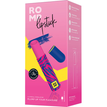 Клиторальный вибратор Romp Lipstick в виде губной памады, розовый
