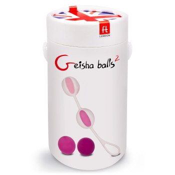 Кулі вагінальні Gvibe Geisha Balls 2 для тренування інтимних м'язів, рожеві