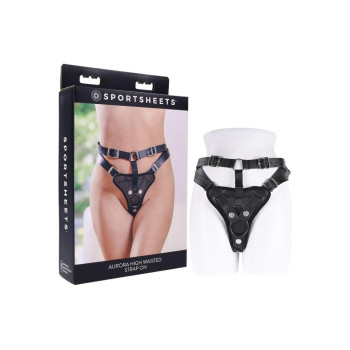 Трусики для страпонів Sportsheets Aurora High Waisted чорні