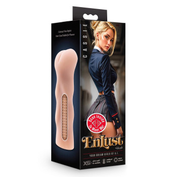 Мастурбатор Анус реалістичний Blush Enlust Cassie з вібрацією, бежевий