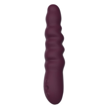 Вибратор классический рельефный Dream Toys ESSENTIALS Ripped Power Vibe, фиолетовый