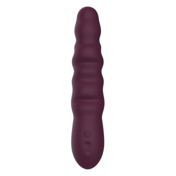 Вибратор классический рельефный Dream Toys ESSENTIALS Ripped Power Vibe, фиолетовый