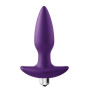 Вибрирующая анальная пробка Dream Toys Flirts, фиолетовая