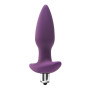 Вибрирующая анальная пробка Dream Toys Flirts, фиолетовая