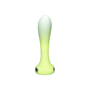 Універсальний вібратор з підсвічуванням Every Night Toys для точки G або P, зелений градієнт