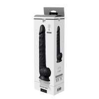 Фалоімітатор гігантський реалістичний Dreamtoys Real Love на присосці з мошонкою, чорний