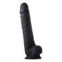 Фалоімітатор гігантський реалістичний Dreamtoys Real Love на присосці з мошонкою, чорний