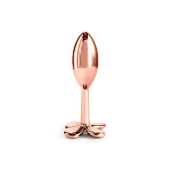 Анальная пробка металлическая NS Novelties Rear Assets Clover, золотая
