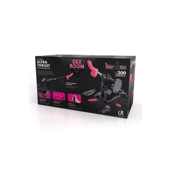 Секс-машина Dreamtoys Sex Room Sex Machine з насадками та пультом, чорна
