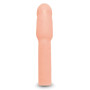Насадка на пеніс Size-Up Penis Extender з 3 ерекційними кільцями в наборі, бежева