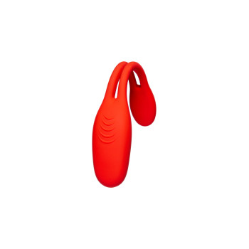Гнучкий вібратор для пар Every Night Toys Flexible з двома моторчиками, червоний