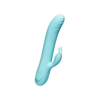 Вібратор-кролик із фрикціями Every Night Toys для точки G, блакитний