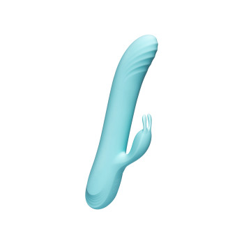 Вібратор-кролик із фрикціями Every Night Toys для точки G, блакитний