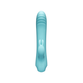 Вібратор-кролик із фрикціями Every Night Toys для точки G, блакитний