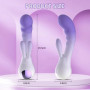 Вібратор-кролик зі світлодіодом Every Night Toys для точки G, фіолетовий градієнт