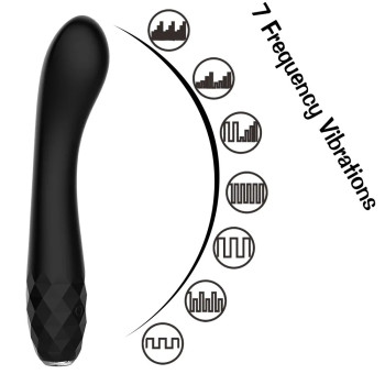 Вібратор для точки G з підсвічуванням Every Night Toys, чорний