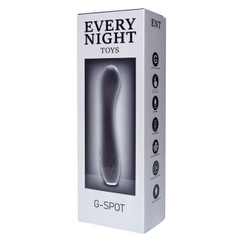 Вібратор для точки G з підсвічуванням Every Night Toys, чорний