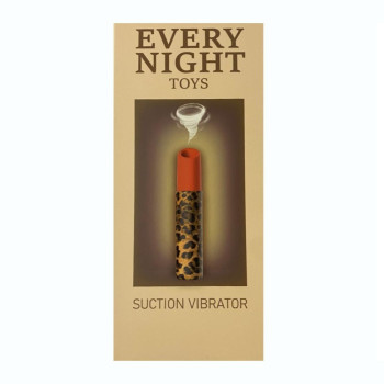 Вакуумний стимулятор клітора Every Night Toys у формі помади, леопардовий принт