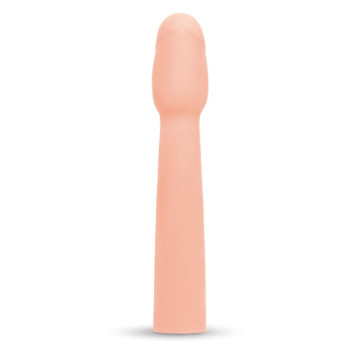 Насадка на пеніс Size-Up Penis Entender з 3 ерекційними кільцями в наборі, бежева