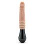 Вібратор Blush Dr Skin Dr Knight з ротацією та фрикціями, бежевий